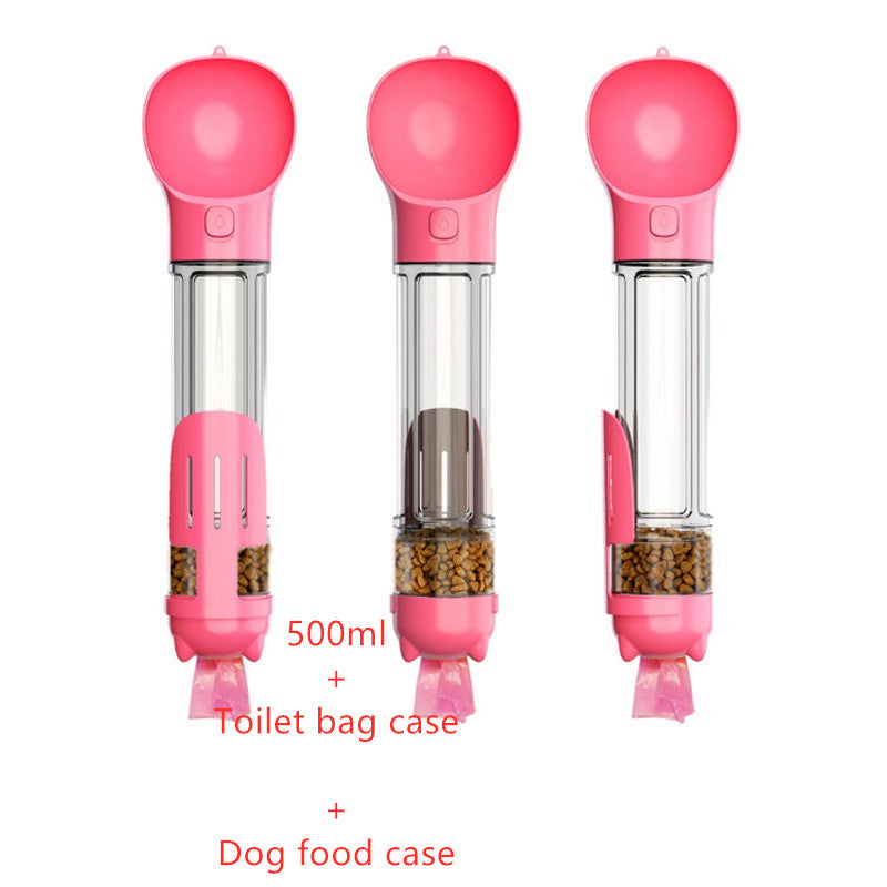Portable Pet Water Bottle - Leak Proof Dog & Cat Travel Drinker with Bowl