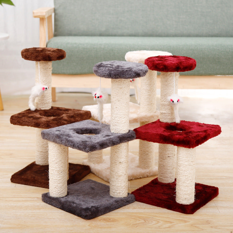 rascador arbol pequeño, zona de juegos para gatos