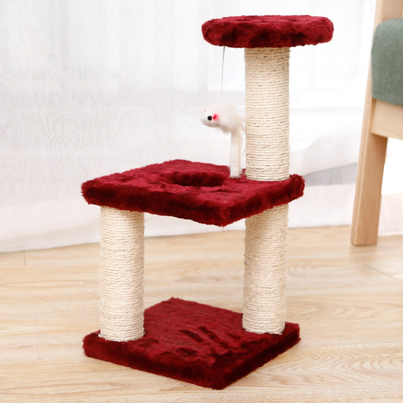rascador arbol pequeño, zona de juegos para gatos