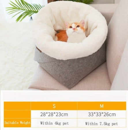 Ultra Soft Calming Pet Bed - Anti Anxiety Donut Bed for Dogs & Cats | Cozy Plush Fur