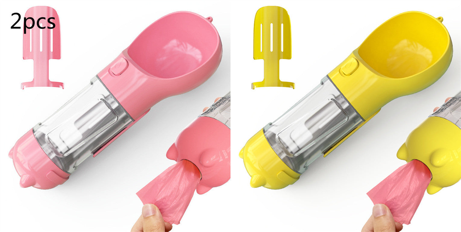 Portable Pet Water Bottle - Leak Proof Dog & Cat Travel Drinker with Bowl