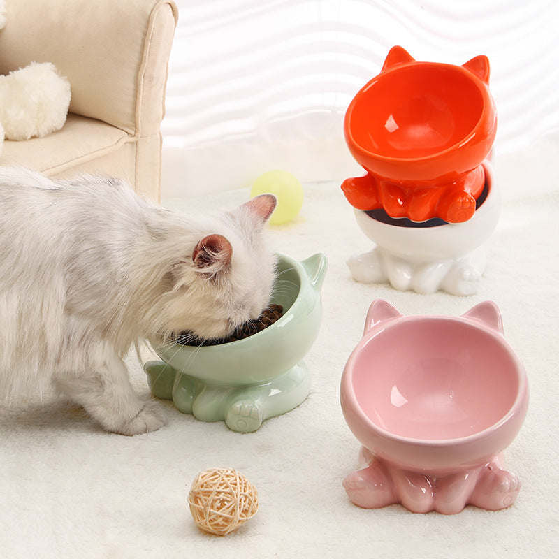 cuenco ceramico ergonomico para mascotas