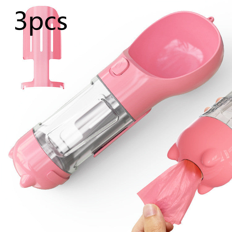 Portable Pet Water Bottle - Leak Proof Dog & Cat Travel Drinker with Bowl
