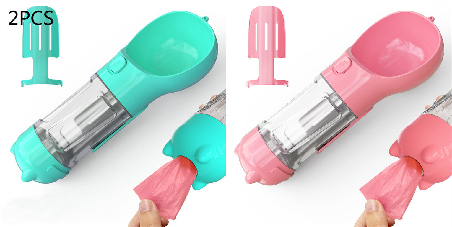 Portable Pet Water Bottle - Leak Proof Dog & Cat Travel Drinker with Bowl
