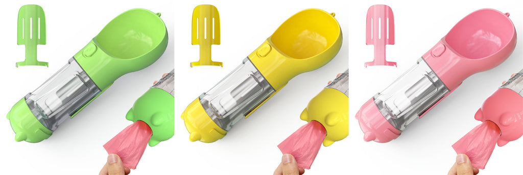 Portable Pet Water Bottle - Leak Proof Dog & Cat Travel Drinker with Bowl