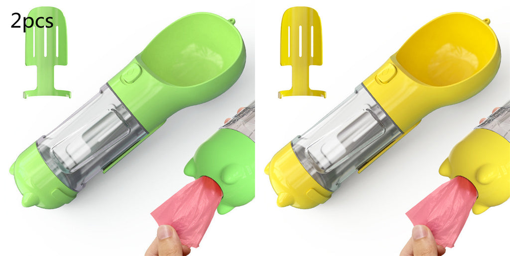 Portable Pet Water Bottle - Leak Proof Dog & Cat Travel Drinker with Bowl