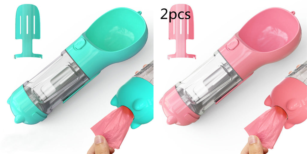Portable Pet Water Bottle - Leak Proof Dog & Cat Travel Drinker with Bowl
