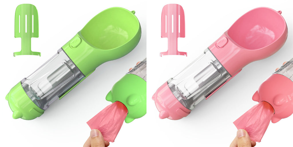 Portable Pet Water Bottle - Leak Proof Dog & Cat Travel Drinker with Bowl