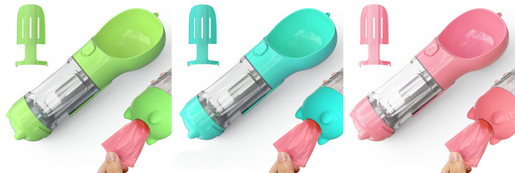 Portable Pet Water Bottle - Leak Proof Dog & Cat Travel Drinker with Bowl