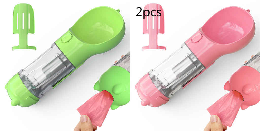 Portable Pet Water Bottle - Leak Proof Dog & Cat Travel Drinker with Bowl