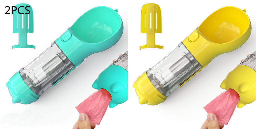 Portable Pet Water Bottle - Leak Proof Dog & Cat Travel Drinker with Bowl